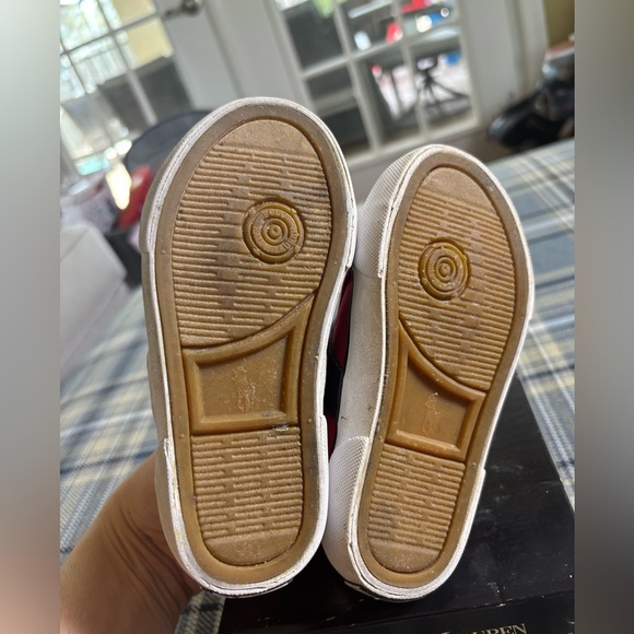 Toddler Ralph Lauren Polo sneakers red gardener vulcanized Toddler size 8 - Picture 4 of 8